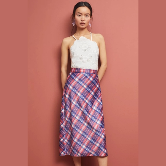 Anthropologie Dresses & Skirts - Anthropologie | Hutch Plaid Midi Skirt 4